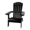 Merrick Lane Riviera Poly Resin Folding Adirondack Lounge Chair - All-Weather Indoor/Outdoor Patio Chair